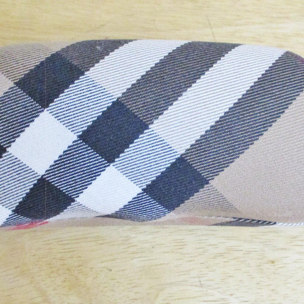 Burberry Nova Check Plaid Hard Clam Shell Sunglass / Eyeglass Case, Italy
